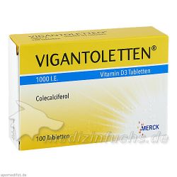 VIGANTOLETTEN 1.000 I.E. Vitamin D3 Tabletten, 100 ST – Артикул 1245459 (артикул 1245459) Германия