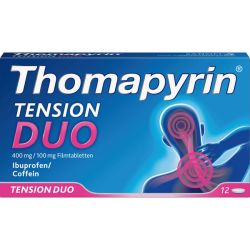 THOMAPYRIN TENSION DUO 400 mg/100 mg Filmtabletten 6 St – Артикул 12551030 (артикул 12551030) Германия