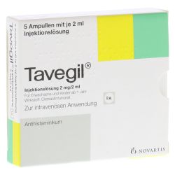 TAVEGIL Injektionslsung 2 mg/2 ml Ampullen 5X2 ml – Артикул 10130643 (артикул 10130643) Германия