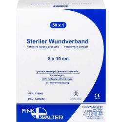 WUNDVERBAND steril 8x10 cm 50 St – Артикул 466862 (артикул 466862) Германия