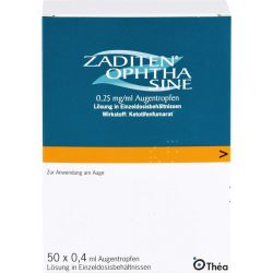 ZADITEN ophtha sine Augentr.Einzeldosispipetten 50 St – Артикул 1478318 (артикул 1478318) Германия