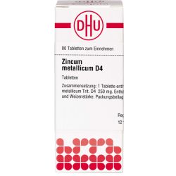 ZINCUM METALLICUM D 4 Tabletten 80 St – Артикул 2108500 (артикул 2108500) Германия