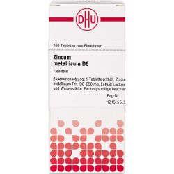 ZINCUM METALLICUM D 6 Tabletten 200 St – Артикул 2108517 (артикул 2108517) Германия
