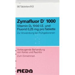 ZYMAFLUOR D 1.000 Tabletten 90 St – Артикул 3665094 (артикул 3665094) Германия
