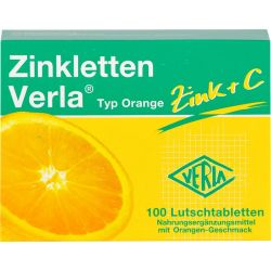ZINKLETTEN Verla Orange Lutschtabletten 100 St – Артикул 9704820 (артикул 9704820) Германия