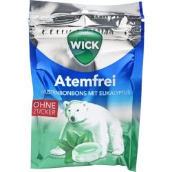 WICK Atemfrei Eukalyptus Bonbons o.Zucker Beutel 72 g – Артикул 12595300 (артикул 12595300) Германия