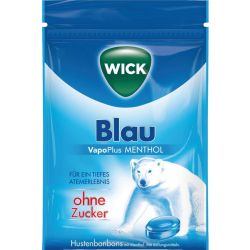 WICK BLAU Menthol Bonbons o.Zucker Beutel 72 g – Артикул 12595323 (артикул 12595323) Германия