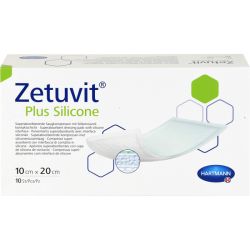 ZETUVIT Plus Silicone steril 10x20 cm 10 St – Артикул 14415124 (артикул 14415124) Германия