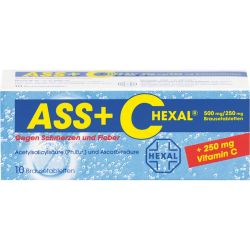 ASS + C HEXAL gegen Schmerzen u.Fieber Brausetabl. 10 St – Артикул 255496 (артикул 255496) Германия