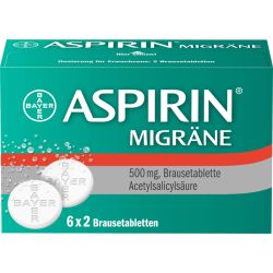 ASPIRIN MIGRNE Brausetabletten 12 St – Артикул 958281 (артикул 958281) Германия
