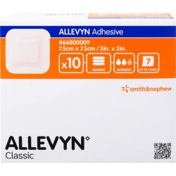ALLEVYN Adhesive 7,5x7,5 cm haftende Wundauflage 10 St – Артикул 1130236 (артикул 1130236) Германия