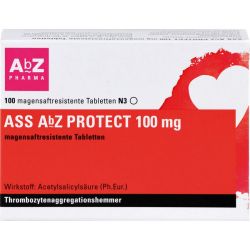 ASS AbZ PROTECT 100 mg magensaftresist.Tabl. 100 St – Артикул 1696794 (артикул 1696794) Германия