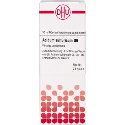 ACIDUM SULFURICUM D 6 Dilution 50 ml – Артикул 2605569 (артикул 2605569) Германия