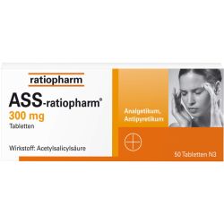 ASS-ratiopharm 300 mg Tabletten 50 St – Артикул 3358305 (артикул 3358305) Германия