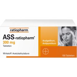 ASS-ratiopharm 300 mg Tabletten 100 St – Артикул 3372469 (артикул 3372469) Германия