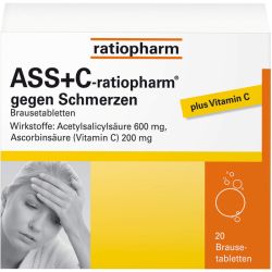 ASS + C-ratiopharm gegen Schmerzen Brausetabletten 20 St – Артикул 3435448 (артикул 3435448) Германия