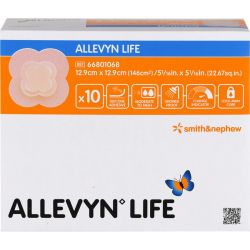 ALLEVYN Life 12,9x12,9 cm Silikonschaumverband 10 St – Артикул 3725844 (артикул 3725844) Германия