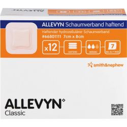 ALLEVYN Schaumverband 7x8 cm haftend 12 St – Артикул 3725867 (артикул 3725867) Германия