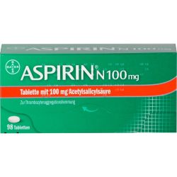 ASPIRIN N 100 mg Tabletten 98 St – Артикул 5387239 (артикул 5387239) Германия