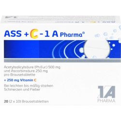 ASS + C-1A Pharma Brausetabletten 20 St – Артикул 6312108 (артикул 6312108) Германия