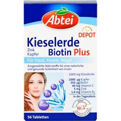 ABTEI Kieselerde Plus Biotin Depot Tabletten 56 St – Артикул 7724528 (артикул 7724528) Германия
