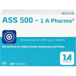 ASS 500-1A Pharma Tabletten 100 St – Артикул 8612435 (артикул 8612435) Германия