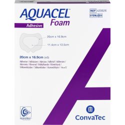AQUACEL Foam adhsiv Sakral 16,9x20 cm Verband 5 St – Артикул 9060593 (артикул 9060593) Германия