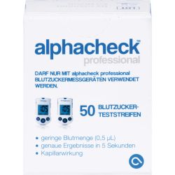 ALPHACHECK professional Blutzuckerteststreifen 50 St – Артикул 9208529 (артикул 9208529) Германия