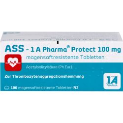 ASS-1A Pharma Protect 100 mg magensaftr.Tabletten 100 St – Артикул 10409931 (артикул 10409931) Германия