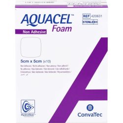 AQUACEL Foam nicht adhsiv 5x5 cm Verband 10 St – Артикул 11159809 (артикул 11159809) Германия