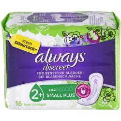ALWAYS discreet Inkontinenz Binden small plus 16 St – Артикул 11642753 (артикул 11642753) Германия