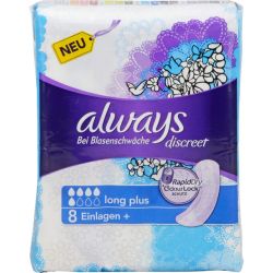 ALWAYS discreet Inkontinenz Binden long plus 8 St – Артикул 11642799 (артикул 11642799) Германия