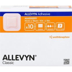 ALLEVYN Adhesive 10x10 cm haftende Wundauflage 10 St – Артикул 12600231 (артикул 12600231) Германия