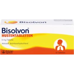 BISOLVON Hustentabletten 8 mg 50 St – Артикул 139011 (артикул 139011) Германия