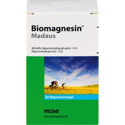 BIOMAGNESIN Madaus Lutschtabletten 200 St – Артикул 6195424 (артикул 6195424) Германия