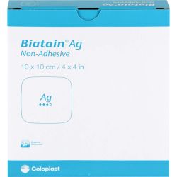BIATAIN Ag Schaumverband 10x10 cm nicht haftend 5 St – Артикул 11303726 (артикул 11303726) Германия