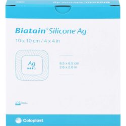 BIATAIN Silicone Ag Schaumverband 10x10 cm 5 St – Артикул 11560469 (артикул 11560469) Германия