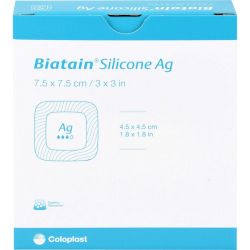 BIATAIN Silicone Ag Schaumverband 7,5x7,5 cm 5 St – Артикул 11560475 (артикул 11560475) Германия