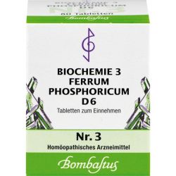 BIOCHEMIE 3 Ferrum phosphoricum D 6 Tabletten 80 St – Артикул 3768204 (артикул 3768204) Германия