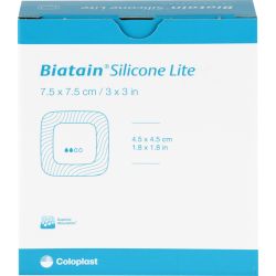 BIATAIN Silicone Lite Schaumverband 7,5x7,5 cm 10 St – Артикул 3880639 (артикул 3880639) Германия