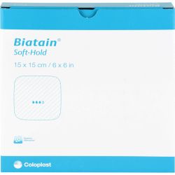BIATAIN Schaumverband 15x15 cm sanft haftend 5 St – Артикул 4474189 (артикул 4474189) Германия