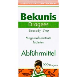 BEKUNIS Dragees Bisacodyl 5 mg magensaftres.Tabl. 100 St – Артикул 6189085 (артикул 6189085) Германия