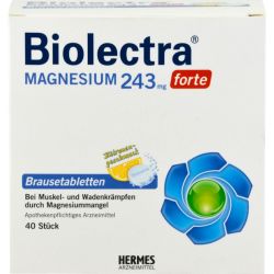 BIOLECTRA Magnesium 243 forte Zitrone Brausetabl. 40 St – Артикул 6716366 (артикул 6716366) Германия