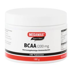 BCAA 1.200 mg Megamax Tabletten 100 St – Артикул 6735369 (артикул 6735369) Германия