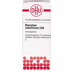 BISMUTUM SUBNITRICUM C 30 Globuli 10 g – Артикул 7161605 (артикул 7161605) Германия