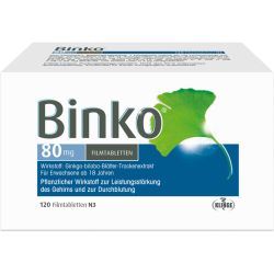 BINKO 80 mg Filmtabletten 120 St – Артикул 9921960 (артикул 9921960) Германия