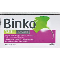 BINKO 120 mg Filmtabletten 20 St – Артикул 10203796 (артикул 10203796) Германия