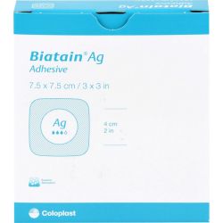 BIATAIN Ag Schaumverband 7,5x7,5 cm selbst haftend 5 St – Артикул 10838017 (артикул 10838017) Германия