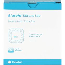 BIATAIN Silikon Lite Schaumverband 5x5 cm 5 St – Артикул 11847633 (артикул 11847633) Германия