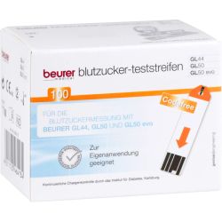 BEURER GL44/GL50 Blutzucker-Teststreifen 100 St – Артикул 12772624 (артикул 12772624) Германия